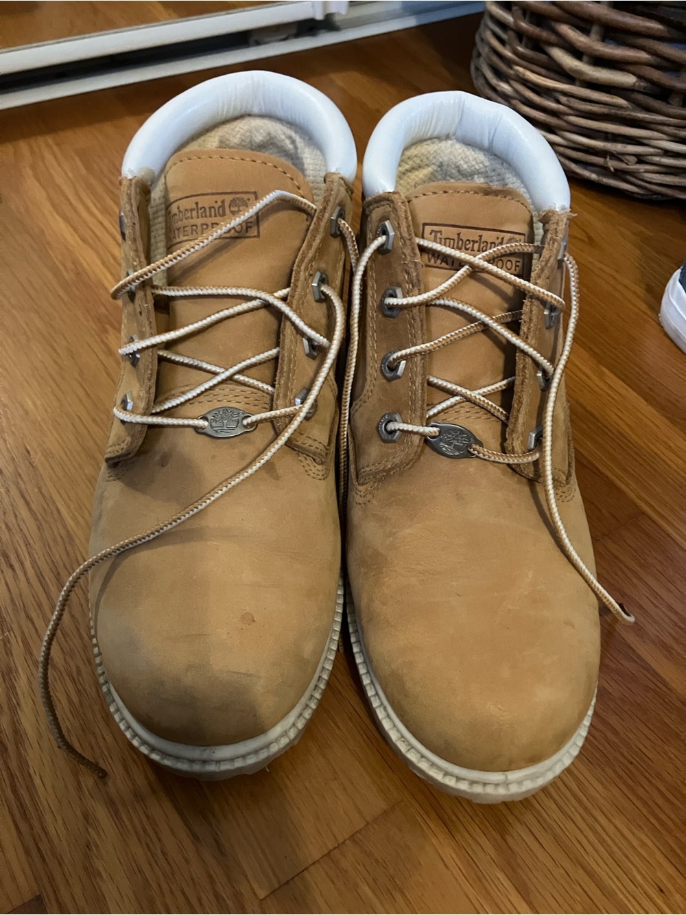 Timberland Wheat Nubuck Ankle Boots - Tan